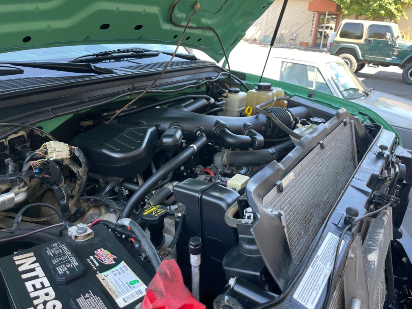 2009 Forest Service Green /Grey Ford F-350 SD XL 4WD (1FTSF31Y09E) with an 6.8L V10 SOHC 30V engine, 6-Speed Manual transmission, located at 813 E Fairview Ave, Meridian , ID, 83642, (208) 336-8230, 43.618851, -116.384010 - Photo#17