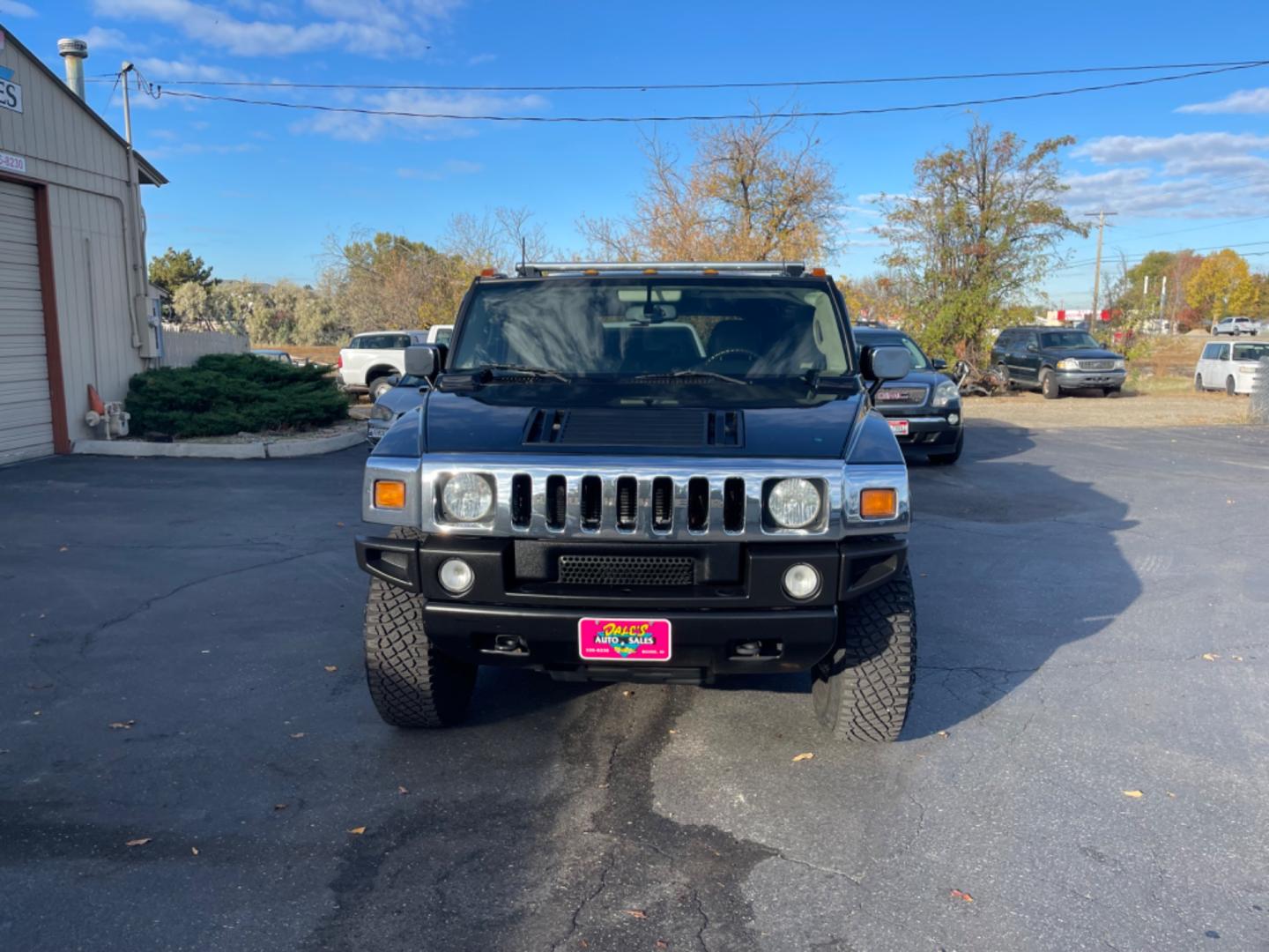 2003 Black /Grey Hummer H2 Adventurer (5GRGN23U43H) with an 6.0L V8 OHV 16V engine, 4-Speed Automatic Overdrive transmission, located at 813 E Fairview Ave, Meridian , ID, 83642, (208) 336-8230, 43.618851, -116.384010 - Photo#3