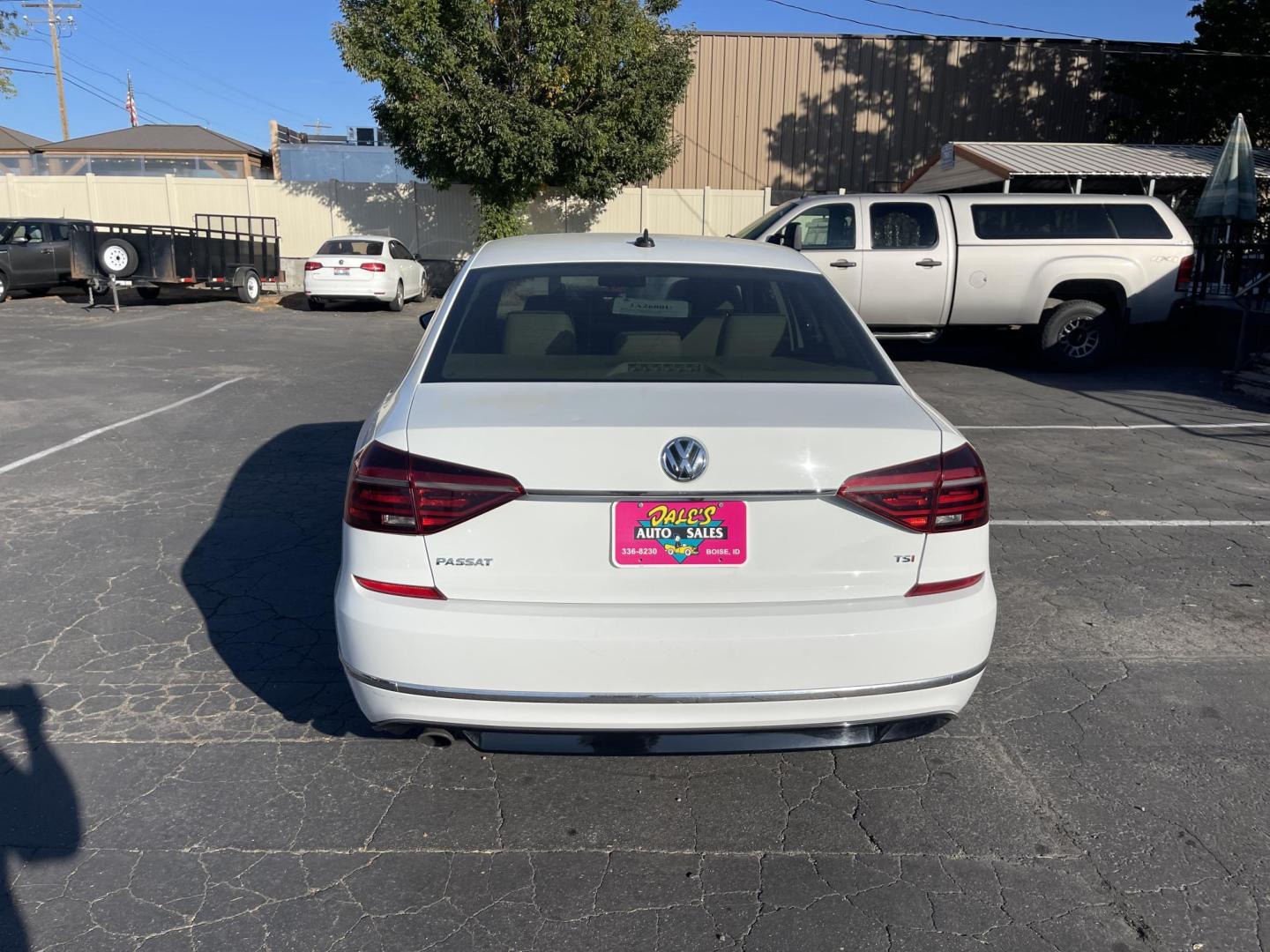 2017 White /Tan Volkswagen Passat R-Line (1VWDT7A3XHC) with an 1.8L TURBO engine, 6A transmission, located at 813 E Fairview Ave, Meridian , ID, 83642, (208) 336-8230, 43.618851, -116.384010 - Photo#6