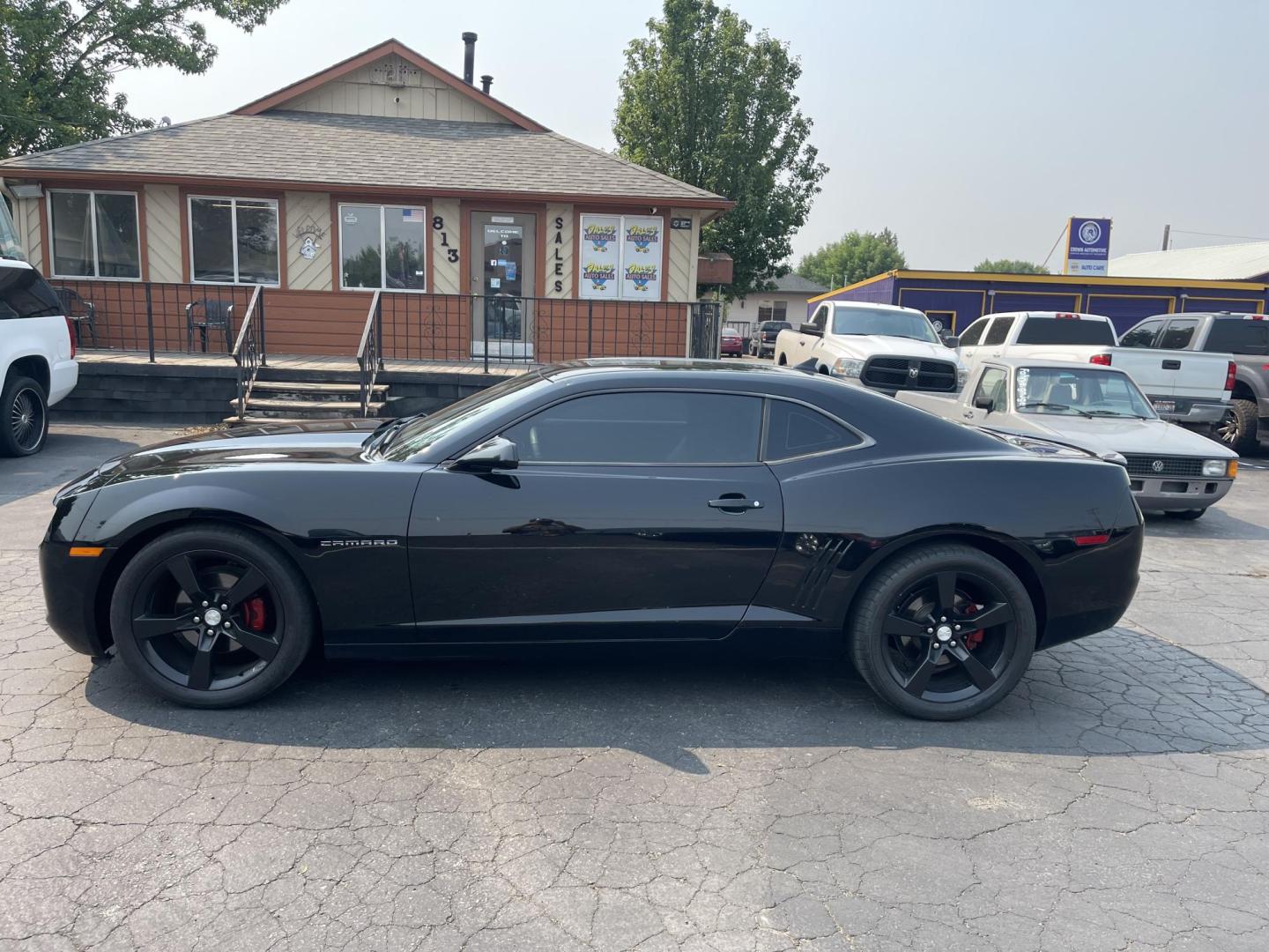 2012 Black /Black Chevrolet Camaro Coupe 1LT (2G1FB1E35C9) with an 3.6L V6 DOHC 24V FFV engine, 6-Speed Automatic transmission, located at 813 E Fairview Ave, Meridian , ID, 83642, (208) 336-8230, 43.618851, -116.384010 - Photo#0