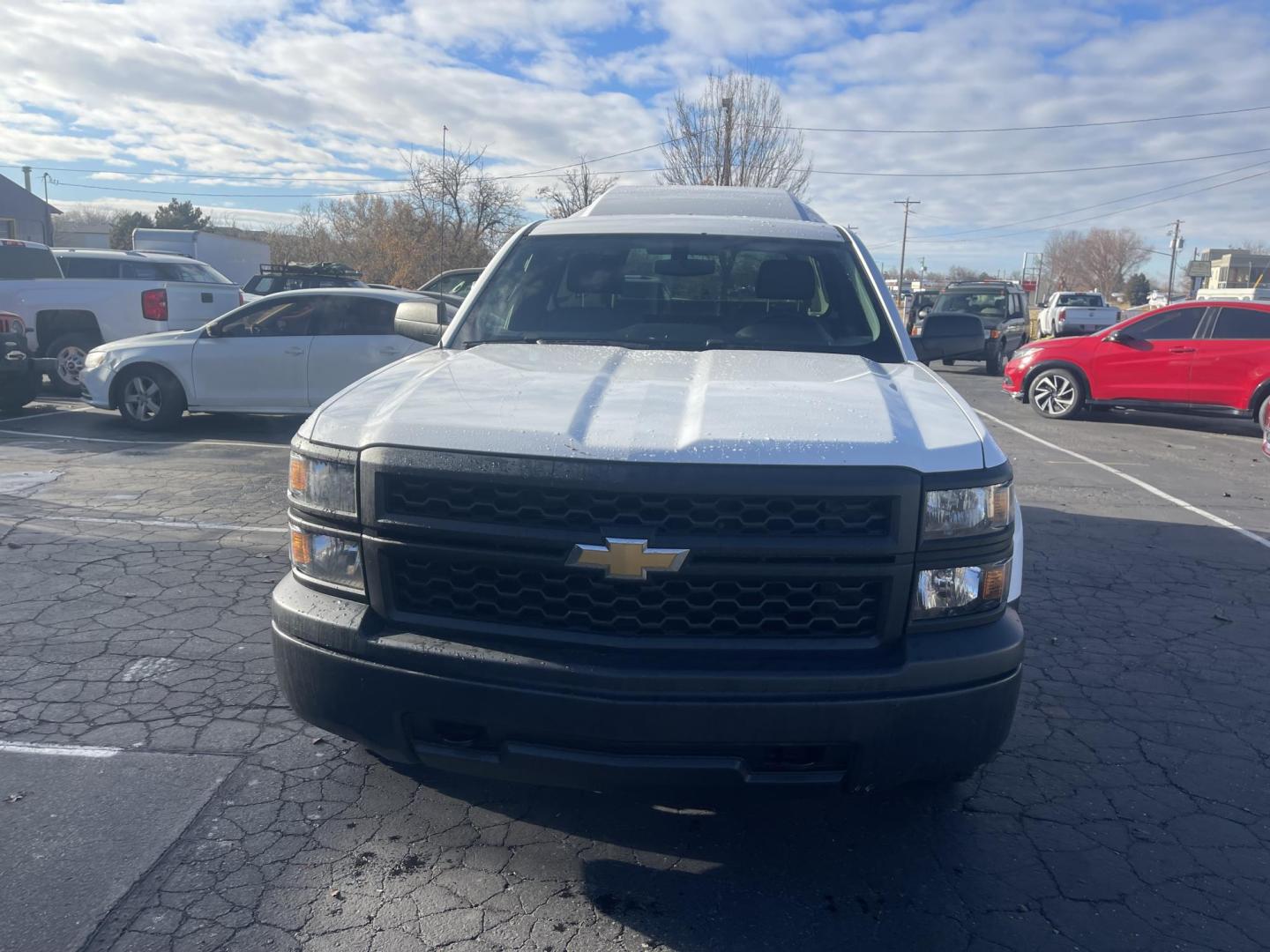 2015 White /Grey Chevrolet Silverado 1500 Work Truck (1GCNKPEH8FZ) with an 4.3L V6 engine, 6-Speed Automatic transmission, located at 813 E Fairview Ave, Meridian , ID, 83642, (208) 336-8230, 43.618851, -116.384010 - Photo#1