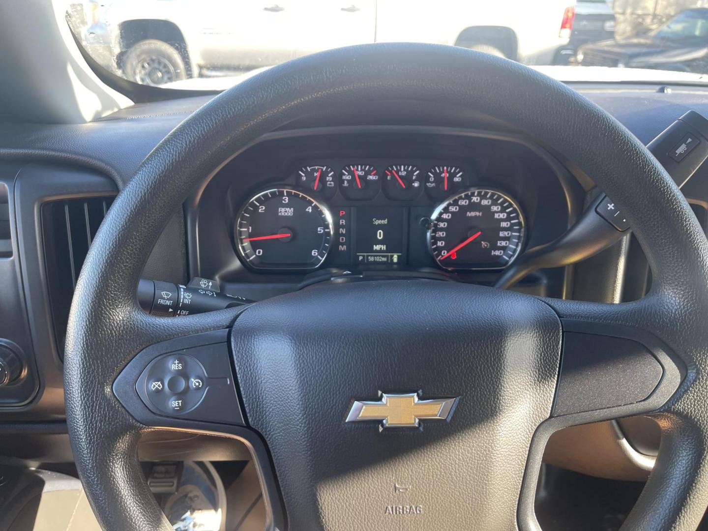 2015 White /Grey Chevrolet Silverado 1500 Work Truck (1GCNKPEH8FZ) with an 4.3L V6 engine, 6-Speed Automatic transmission, located at 813 E Fairview Ave, Meridian , ID, 83642, (208) 336-8230, 43.618851, -116.384010 - Photo#9