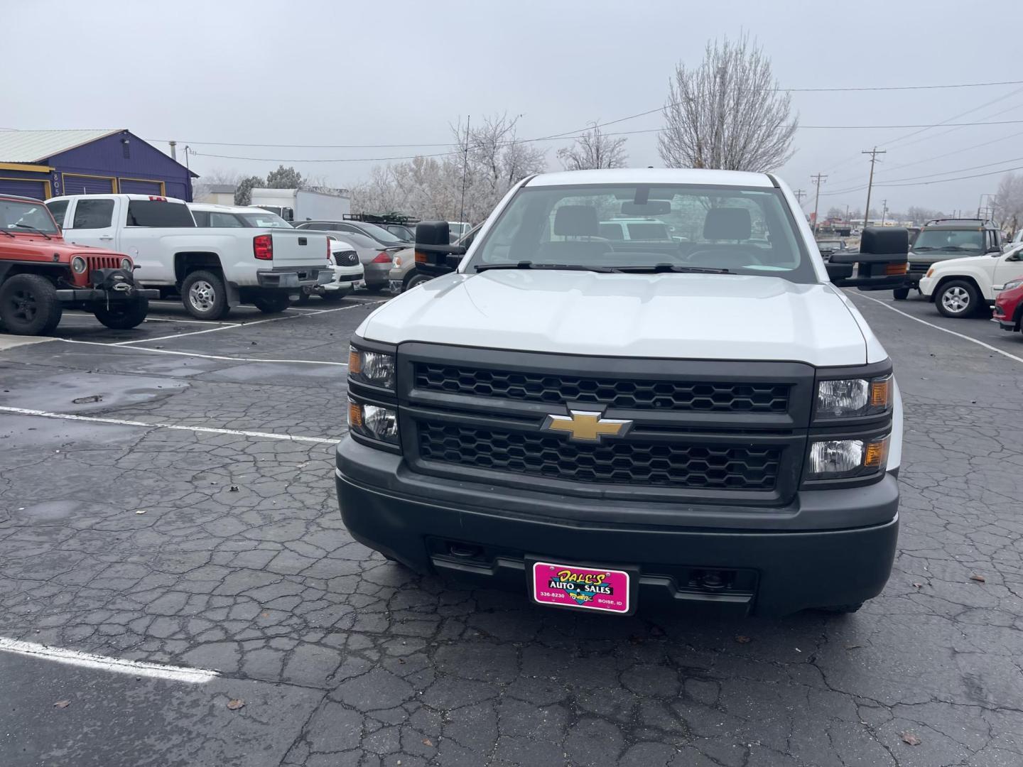 2015 White /Grey Chevrolet Silverado 1500 Work Truck (1GCNKPEH1FZ) with an 4.3L V6 engine, 6-Speed Automatic transmission, located at 813 E Fairview Ave, Meridian , ID, 83642, (208) 336-8230, 43.618851, -116.384010 - Photo#2