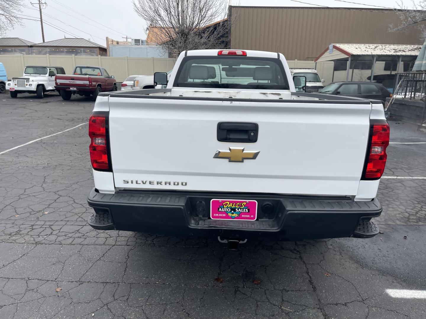 2015 White /Grey Chevrolet Silverado 1500 Work Truck (1GCNKPEH1FZ) with an 4.3L V6 engine, 6-Speed Automatic transmission, located at 813 E Fairview Ave, Meridian , ID, 83642, (208) 336-8230, 43.618851, -116.384010 - Photo#4