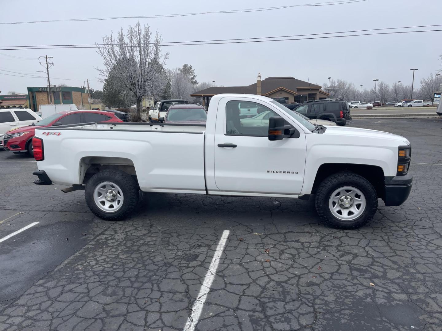 2015 White /Grey Chevrolet Silverado 1500 Work Truck (1GCNKPEH1FZ) with an 4.3L V6 engine, 6-Speed Automatic transmission, located at 813 E Fairview Ave, Meridian , ID, 83642, (208) 336-8230, 43.618851, -116.384010 - Photo#5